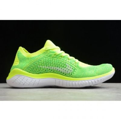 Nike Bayan Free Rn Flyknit Fluorescent Floresan Yeşil Koşu Ayakkabısı Türkiye - KIJLJMI6